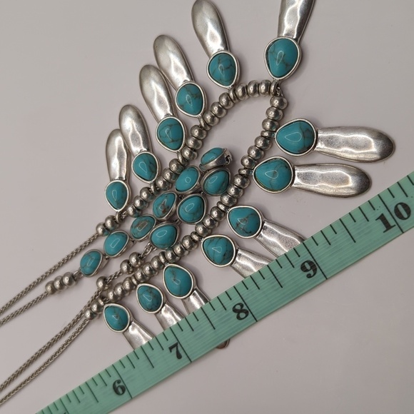 Lucky Brand Silver and Turquoise Necklace - Picture 3 of 5